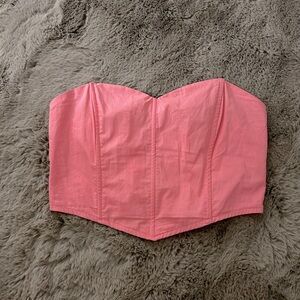 LA hearts baby pink corset bustier
